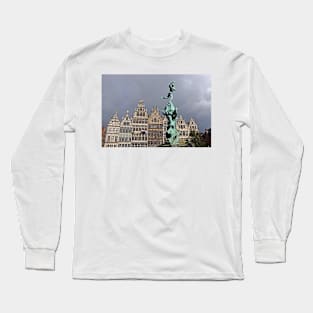 Brabo Fountain - Antwerp, Belgium (II) Long Sleeve T-Shirt